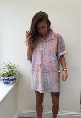 CRAZY PATTERN OVERSIZED RETRO VINTAGE UNISEX FESTIVAL SHIRT