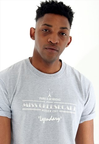 PARIS IS BURNING GREY TSHIRT