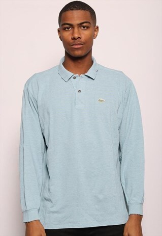 VINTAGE LACOSTE LOGO RUGBY SHIRT BLUE
