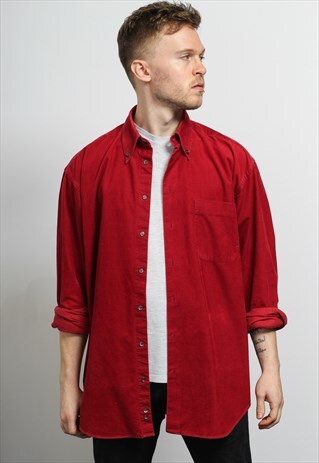 VINTAGE CORDUROY SHIRT RED