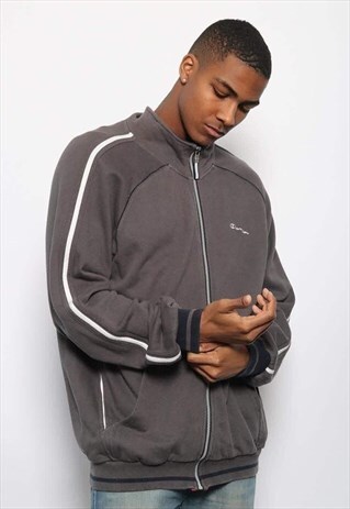 VINTAGE CHAMPION FULL ZIP SWEATSHIRT GREY