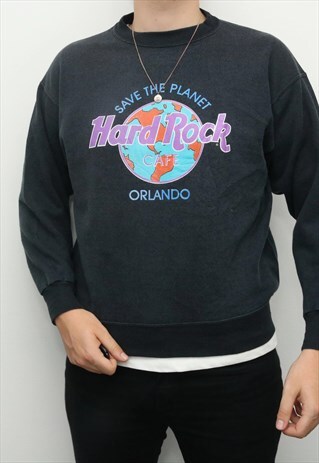 HARD ROCK CAFE - BLACK ORLANDO SWEATSHIRT - LARGE