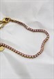BABY PINK ZIRCONIA TENNIS BRACELET