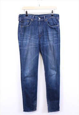 Vintage Levi's 510 Jeans Dark Stoned Wash Blue Slim Fit 90s