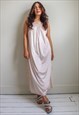 VINTAGE 80S SATIN NIGHT DRESS WITH LACE DETAILING
