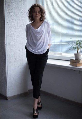 VINTAGE 90'S WHITE HANGING BLOUSE