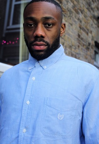 VINTAGE / 90'S / CHAPS (RALPH LAUREN) / BLUE SHIRT