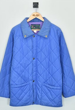 Vintage Fila Coat Blue Large