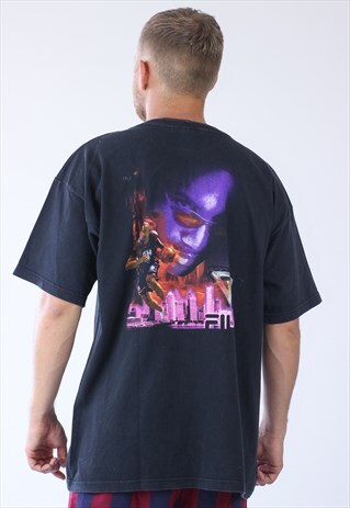 RARE VINTAGE MENS FILA GRANT HILL GH BIG LOGO T-SHIRT