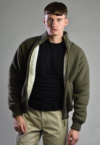 VINTAGE 90S SCHOTT SHERPA FLEECE JACKET