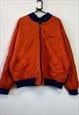 VINTAGE 90S NIKE BLUE ORANGE BOMBER REVERSIBLE JACKET XL