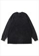 X-RAY T-SHIRT VINTAGE WASH BUTTERFLY TOP LONG GRUNGE TEE