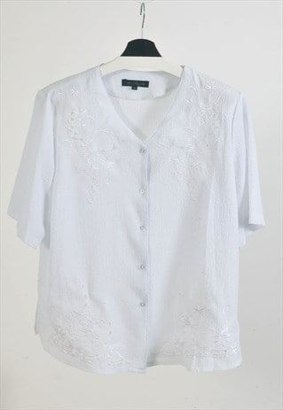 VINTAGE 80S BLOUSE IN WHITE