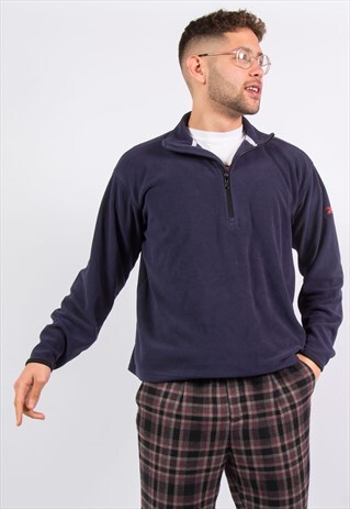 VINTAGE REEBOK 1/4 ZIP FLEECE SWEATSHIRT