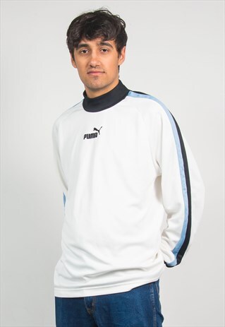 PUMA POLO NECK LONG SLEEVE T-SHIRT TOP