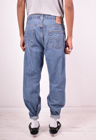 LEVI'S 550 MENS VINTAGE JEANS W36 L32 BLUE 90S