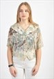 VINTAGE BLOUSE IN ABSTRACT PRINT