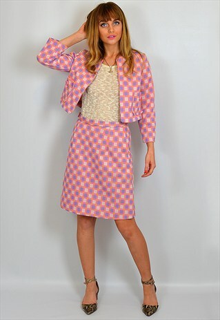 VINTAGE 60'S STYLE SKIRT SUIT