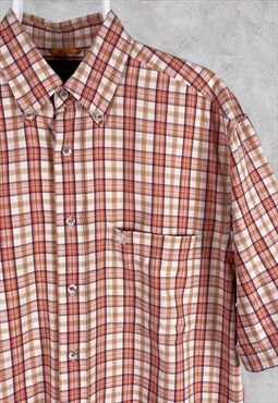 Vintage Timberland Check Shirt Short Sleeve Large