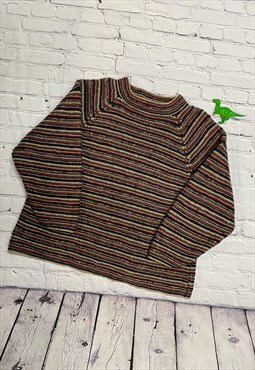 Striped Knitted Jumper Size M