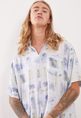 VINTAGE PATTERNED SHORT SLEEVE SHIRT