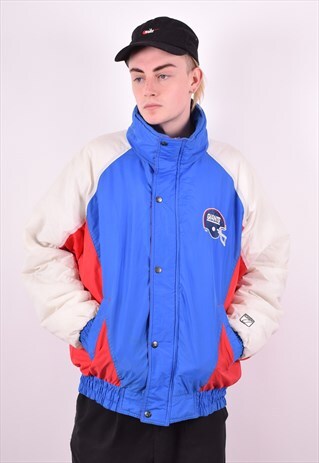 NFL MENS VINTAGE PADDED JACKET XL MULTI 90'S