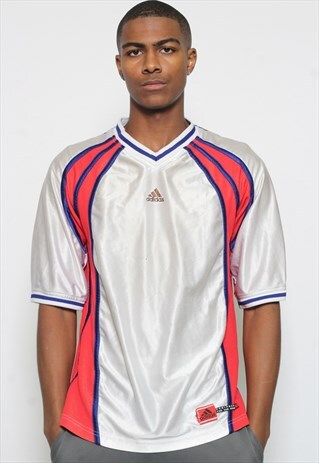 VINTAGE ADIDAS SPORTS LOGO T-SHIRT SILVER