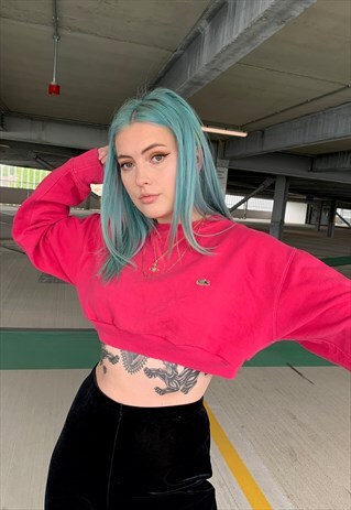 VINTAGE LACOSTE CROPPED SWEATSHIRT