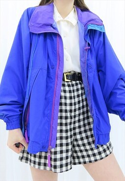 90s Vintage Multicoloured Windbreaker Jacket (Size M)