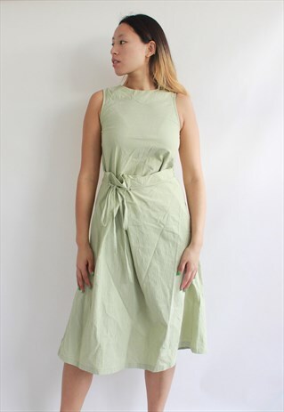 GREEN SORBET MINIMAL DRESS