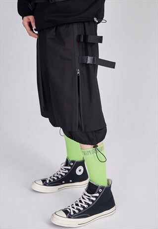 ADJUSTABLE FUNCTIONAL CROPPED TROUSERS