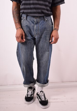 LEVI'S 514 MENS VINTAGE JEANS W36 L32 BLUE 90S