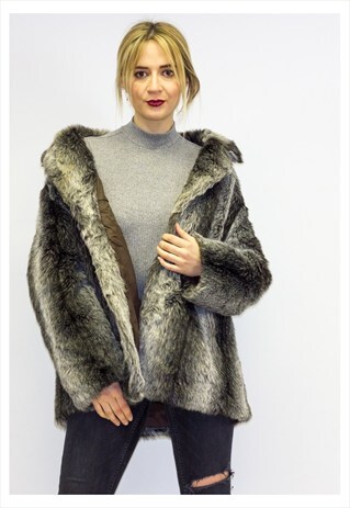 PREMIUM LINE FAUX FUR COAT