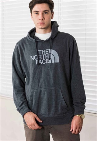 VINTAGE THE NORTH FACE HOODIE SWEATSHIRT LOGO 90S L 19.2