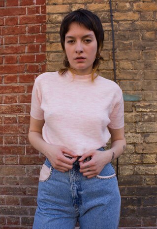 BABY PINK VINTAGE TOP