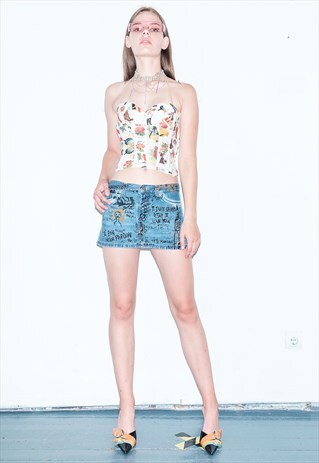 D&G DENIM MINI SKIRT