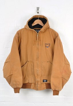Vintage Walls Blizzard Pruf Workwear Active Jacket Tan Large