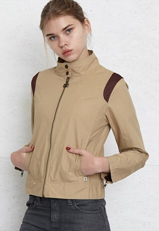 VINTAGE BEIGE PUMA WINDBREAKER JACKET
