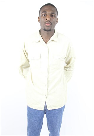 VINTAGE CORD 90'S BEIGE SHIRT