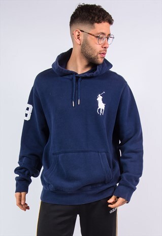 RALPH LAUREN BIG LOGO HOODIE HOODED SWEATSHIRT