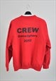 VINTAGE 00S SWEATSHIRT IN RED