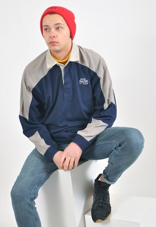VINTAGE NIKE LONG SLEEVE POLO SHIRT
