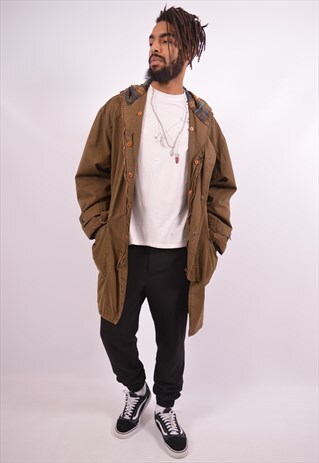 HENRI LLOYD MENS VINTAGE JACKET XL KHAKI 90S
