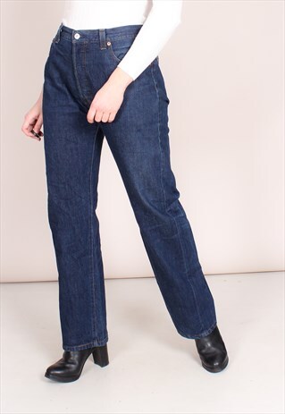 VINTAGE 90S INDIGO WASH BLUE LEVI'S 501 JEANS
