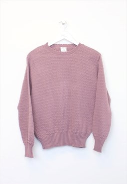 Vintage Tesco knit sweatshirt in pink. Best fits S