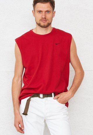 VINTAGE RED NIKE TANK TOP