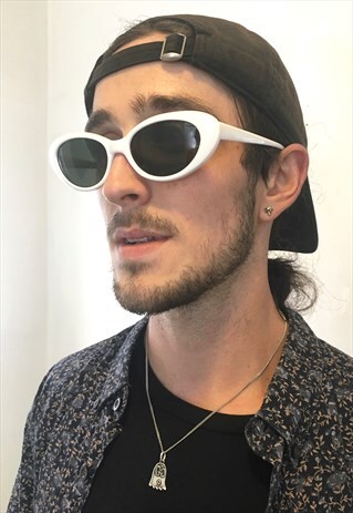 VINTAGE RARE WHITE KURT COBAIN SUNGLASSES