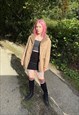 VINTAGE GORGEOUS 80S SUEDE SHEARLING WINTER COAT