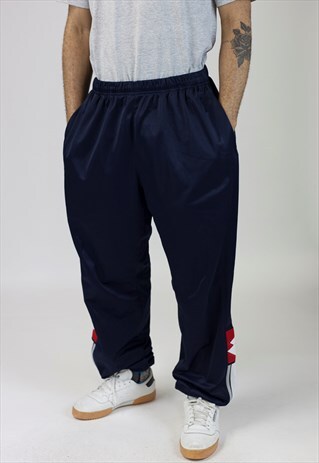VINTAGE 90'S LOTTO NAVY TRACKSUIT BOTTOMS