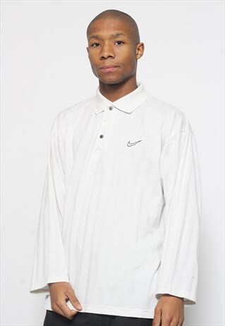 VINTAGE NIKE LONG SLEEVED POLO SHIRT